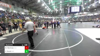 180 lbs Round Of 16 - Matthew Martinez, Steel City Reloaded vs Christopher Duval, Badlands Elite