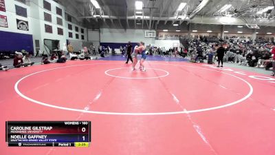 160 lbs Cons. Round 6 - Noelle Gaffney, Unattached Grand Valley State vs Caroline Gilstrap, McKendree University