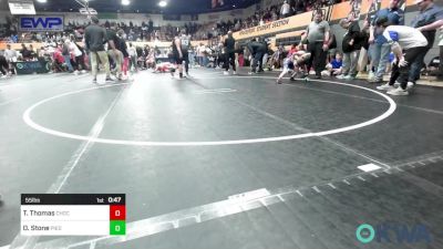 55 lbs Round Of 16 - Tyler Thomas, Choctaw Ironman Youth Wrestling vs Oaklee Stone, Piedmont