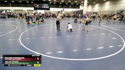 106 lbs 3rd Place Match - Cruzer Dominguez, MWC Wrestling Academy vs Oscar Gauna, Kansas Young Guns Wrestling Club