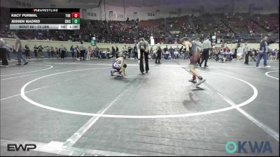 73 lbs Consi Of 8 #1 - Kacy Purmal, Tiger Trained Wrestling vs Jessen Madrid, Chickasha Wrestling