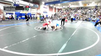 157 lbs Champ. Round 2 - Santi De La Cruz, Redondo Union vs Tristan Johns, Bishop Gorman HS