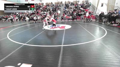 107 lbs Final - Brianna Burns, North Attleborough vs Hailey Lewis, Silver Lake