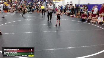 68 lbs Round 1 - Braydon Brinson, KC Elite Training Center vs Blake Walters, Islander Elite Wrestling Club