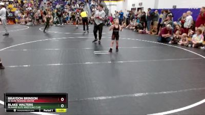 68 lbs Round 1 - Braydon Brinson, KC Elite Training Center vs Blake Walters, Islander Elite Wrestling Club