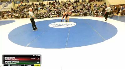285 lbs Semifinal - Tyler Kim, Augsburg University vs Jacob Barnes, Linfield University