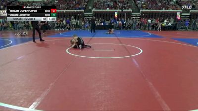 61 lbs Champ. Round 1 - Nolan Copenhaver, Coyote Wrestling Club vs Colin Luedtke, Ronan Wrestling