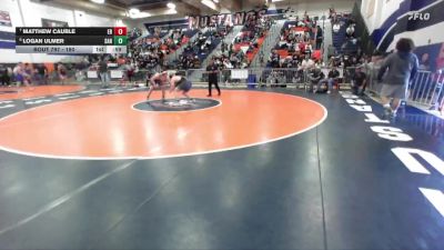 190 lbs Cons. Round 4 - Logan Ulmer, Santiago (Corona) vs Matthew Cauble, Eleanor Roosevelt