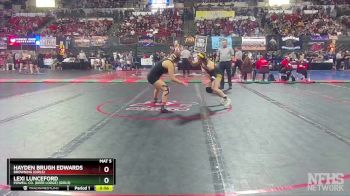 G - 165 lbs Cons. Round 5 - Hayden Brugh Edwards, Browning (Girls) vs Lexi Lunceford, Powell Co. (Deer Lodge) (Girls)