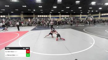 74 lbs Consi Of 16 #2 - Domanic Serratos, Wolfpack WC vs Jonathan Benavides, Bayside Academy WC