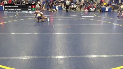 78 lbs Consy 2 - Kris McFadden, Steel Valley Renegades vs Mayson McDonald, Parkersburg Cougars