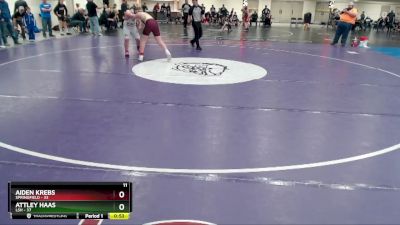 215 lbs Semis (4 Team) - Attley Haas, LSH vs Aiden Krebs, Springfield