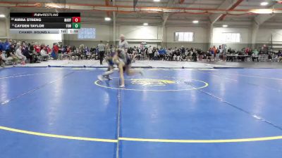 105 lbs Champ. Round 1 - Cayden Taylor, Fowlerville (Girls) vs Kirra Streng, Marysville High School