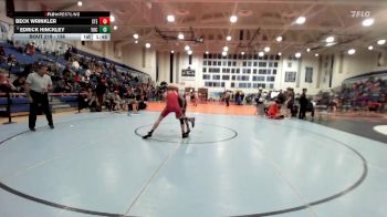 138 lbs Champ. Round 2 - Beck Wrinkler, Steele Canyon vs Edrick Hinckley, Yucaipa