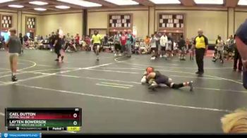 85 lbs Semis & 1st Wrestleback (8 Team) - Layten Bowersox, Ride Out Wrestling Club vs Cael Dutton, Revival Yellow
