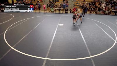 78 lbs Cons. Round 2 - Breck White, IA vs Charlie Williams, MO