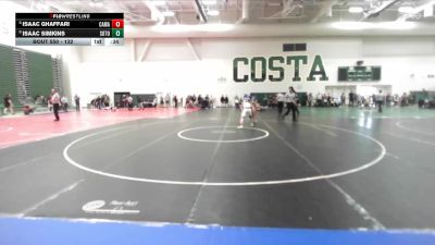 132 lbs Cons. Round 4 - Isaac Simkins, South Torrance vs Isaac Ghaffari, Camarillo