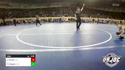 61 lbs Semifinal - Jackson Parker, Lions Wrestling Academy vs Perry Dodgen, Wesley Wrestling Club