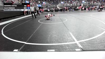 63.7-69.3 lbs Quarterfinal - Makenna Austra, Bulls WC vs Ellie Freeman, Mountain Home Flyers