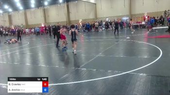 106 lbs Semifinal - Brentley Crawley, Alpha WC vs Aiden Anchia, Colosseum Wrestling