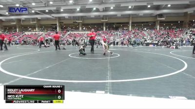 55 lbs Champ. Round 1 - Nico Kutz, Team Central vs Ridley Laughary, Garden Plain