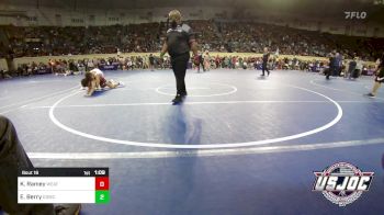 112 lbs Round Of 32 - Kreyson Ramey, Weatherford Youth Wrestling vs Eli Berry, D3 Wrestling Cluib