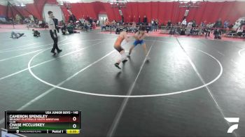 145 lbs Cons. Round 2 - Chase McCluskey, Illinois vs Cameron Spensley, Belmont-Platteville Youth Wrestling Club