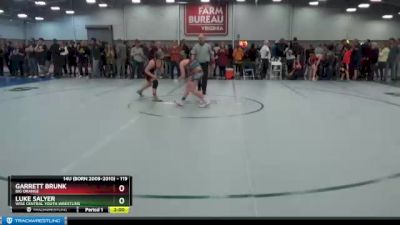 119 lbs Champ. Round 2 - Garrett Brunk, Big Orange vs Luke Salyer, Wise Central Youth Wrestling