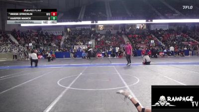 55 lbs Quarterfinal - Reese Stricklin, WTC vs Harper Mance, Lawrence Elite