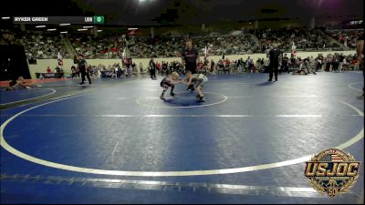 52 lbs Round Of 16 - Maverick Lee-degraffenreid, Checotah Matcats vs Ryker Green, Lions Wrestling Academy