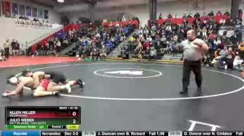 Round 2 - Allen Miller, Williamsburg vs Julio Weber, West Delaware, Manchester