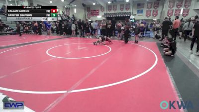 64 lbs Semifinal - Hudson Vanover, Tiger Trained Wrestling vs Hayden Wenetshlager, Salina Wrestling Club