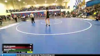 195 lbs Quarterfinal - Rylan Rogers, Coeur D Alene vs Brenden Thill, Lewiston