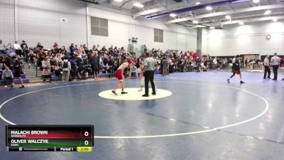 131 lbs Champ. Round 2 - Oliver Walczyk, Eden vs Malachi Brown, Randolph