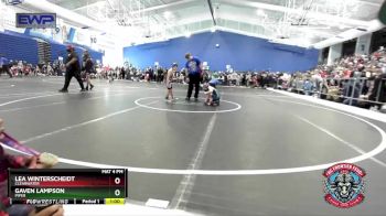 58 lbs Champ. Round 1 - Lea Winterscheidt, Clearwater vs Gaven Lampson, Piper