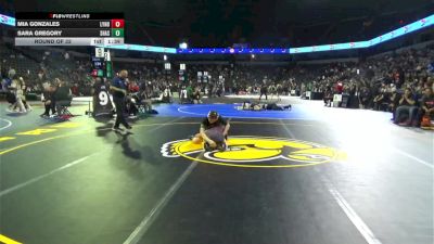 115 lbs Round Of 32 - Mia Gonzales, Lynbrook (CC) vs Sara Gregory, Shasta Charter Academy (NS)