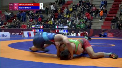77 kg Semifinal - Derek Matthews, USA vs Raul Unzueta, MEX