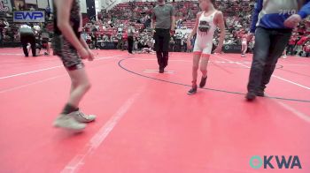 55 lbs Quarterfinal - Breckon Milburn, Collinsville Cardinal Youth Wrestling vs Rudy Simunek, Blackwell Wrestling Club