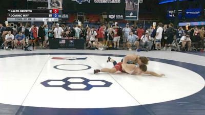 157 lbs Cons. Rd Of 16 - Kaleb Griffith, Nebraska vs Dominic Way, West Virginia
