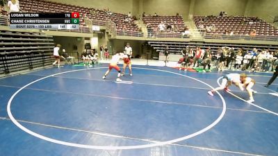 155 lbs Cons. Sub-semis - Logan Wilson, Team Prestige Wrestling vs Chase Christensen, Northside Wrestling Club