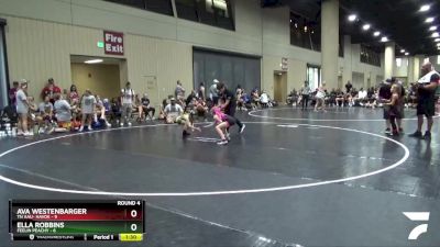 70 lbs Round 4 (6 Team) - Ava Westenbarger, TN AAU- Havok vs Ella Robbins, Feelin Peachy