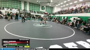 152 lbs 5th Place Match - Brody Sorensen, Thermopolis vs Layne Warburton, South