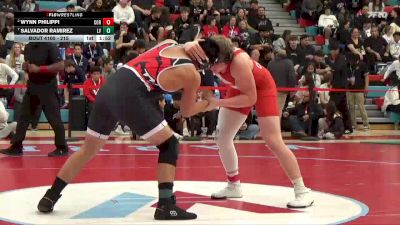 215 lbs Quarterfinal - Salvador Ramirez, Las Vegas vs Wynn Philippi, Coronado