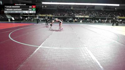 124 lbs Consi Of 8 #2 - Kylee Knudsen, Utah Tech vs Nevaeh Santiago, Springfield Technical CC