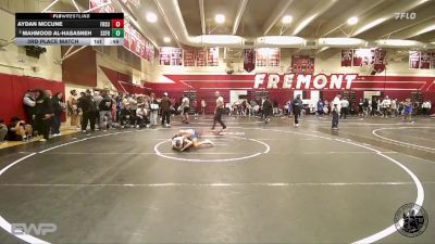 106 lbs 3rd Place Match - Mahmood Al-hasasneh, South San Francisco H S vs Aydan McCune, Fremont (Sunnyvale)