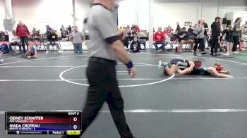 75 lbs Round 2 (6 Team) - Cidney Schaffer, Mat Assassins vs Giada Croteau, Misfits Strength