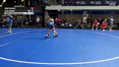 92 lbs Cons. Sub-quarters - Reef Schupp vs Jace Tiggett, Team Indiana