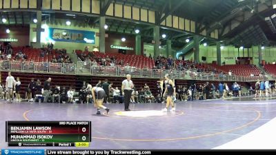 132 lbs Placement (4 Team) - Muhammad Isokov, Lincoln Southwest vs Benjamin Lawson, Papillion-La Vista South