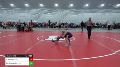 56 lbs Consi Of 8 #2 - Garrett Wilson, Hanover vs Maverick Olszewski, Gowanda