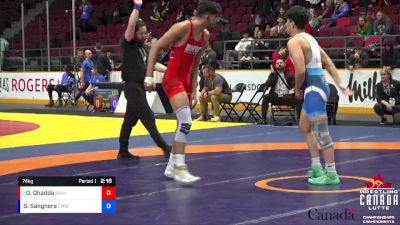 74kg Quarterfinal - Omrao Dhadda, BMWC vs Sartaj Sanghera, Canadian Mal Wrestling